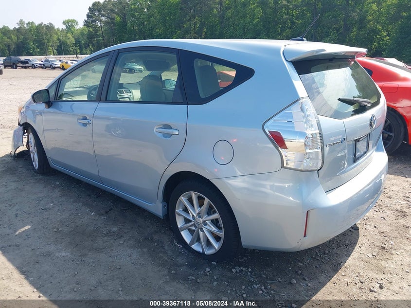 2013 Toyota Prius V Five VIN: JTDZN3EU4D3260542 Lot: 39367118