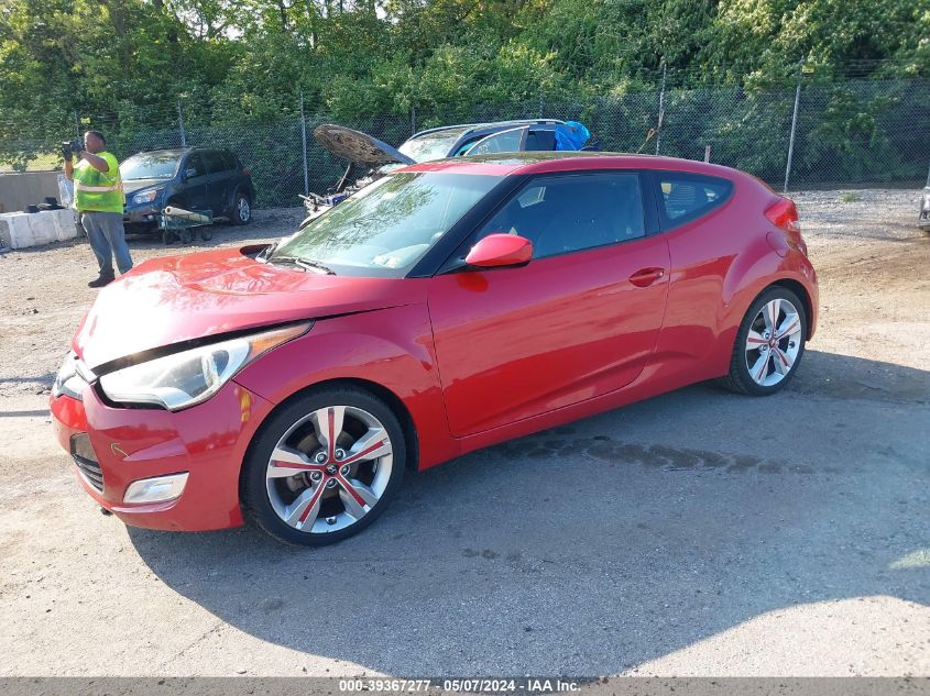 2017 Hyundai Veloster Value Edition VIN: KMHTC6AD2HU315696 Lot: 39367277