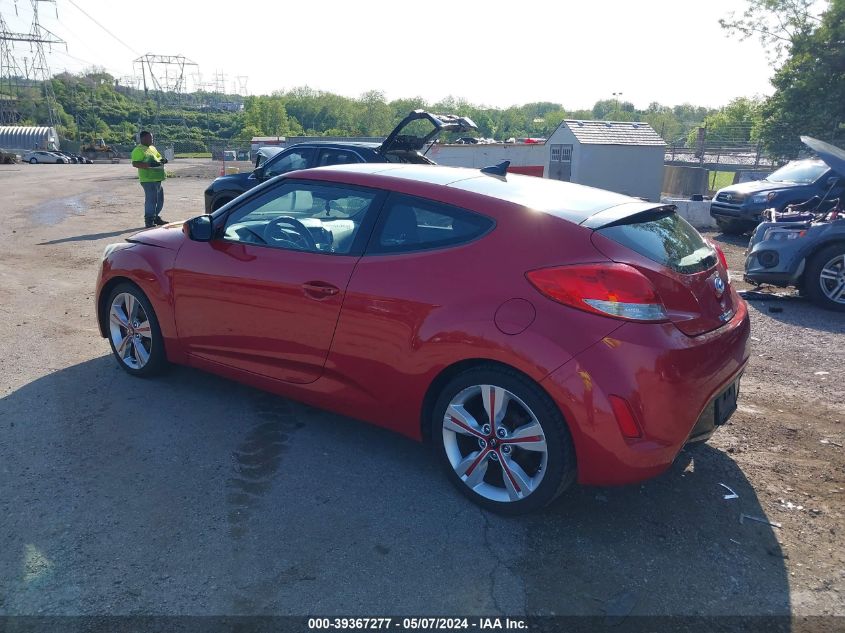 2017 Hyundai Veloster Value Edition VIN: KMHTC6AD2HU315696 Lot: 39367277