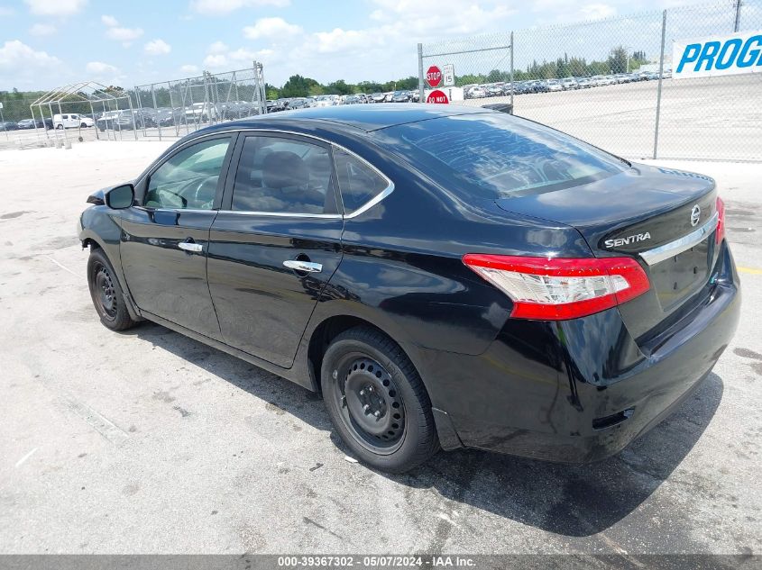 2013 Nissan Sentra S VIN: 3N1AB7AP6DL563052 Lot: 39367302