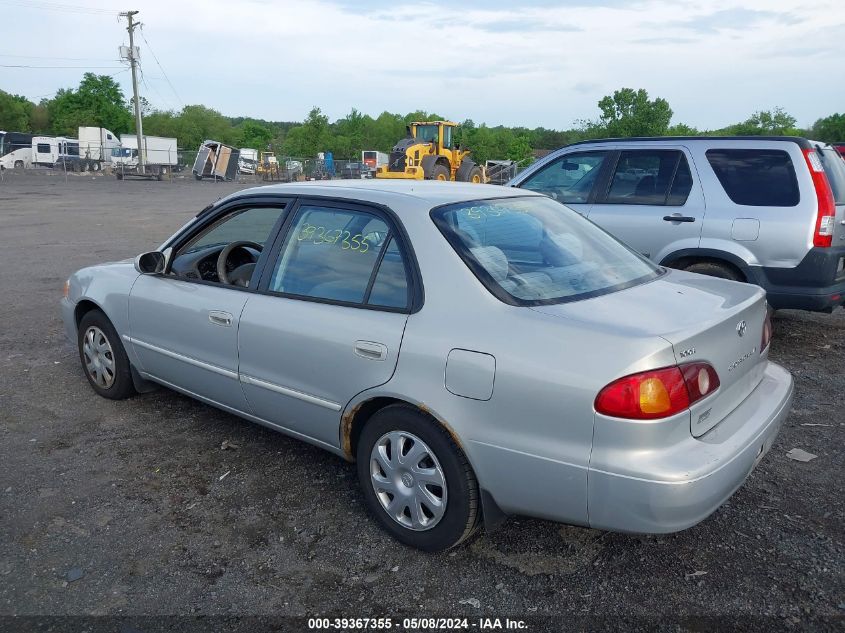 2001 Toyota Corolla Le VIN: 1NXBR12E91Z527327 Lot: 39367355