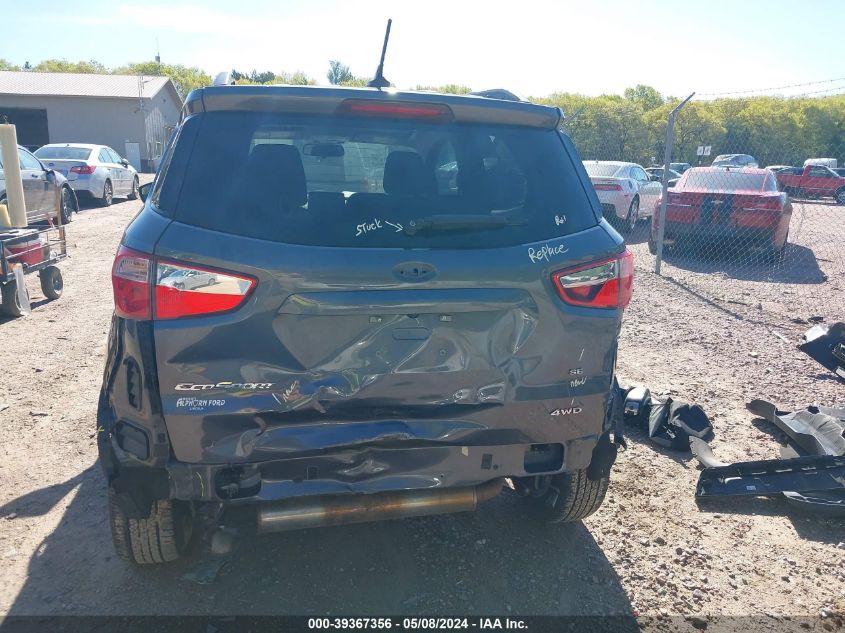 2020 Ford Ecosport Se VIN: MAJ6S3GL9LC330802 Lot: 39367356