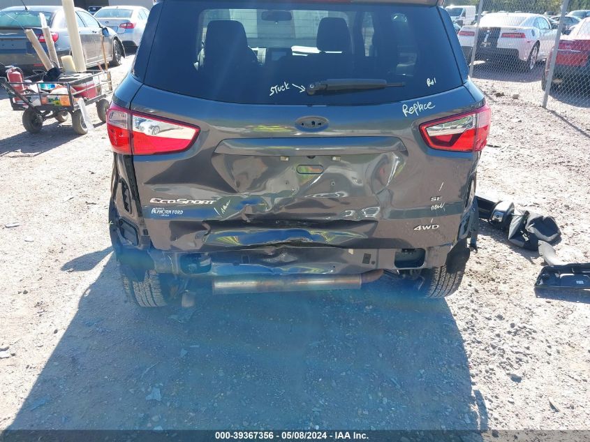 2020 Ford Ecosport Se VIN: MAJ6S3GL9LC330802 Lot: 39367356