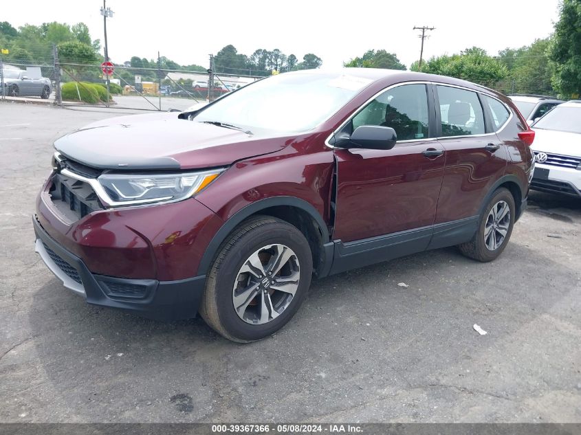 2019 Honda Cr-V Lx VIN: 5J6RW6H36KL002838 Lot: 39367366