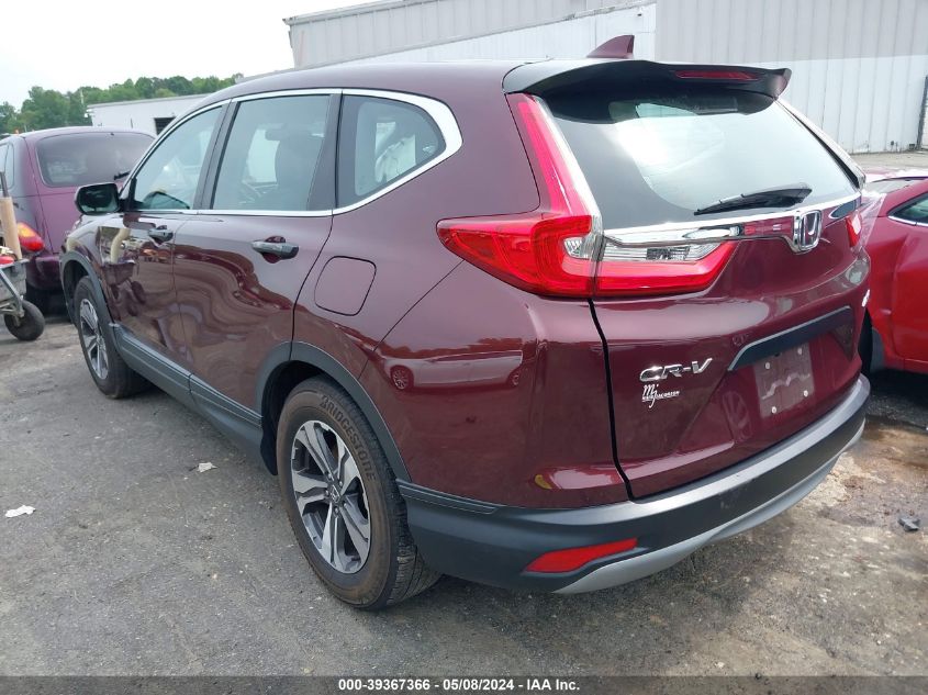 2019 Honda Cr-V Lx VIN: 5J6RW6H36KL002838 Lot: 39367366