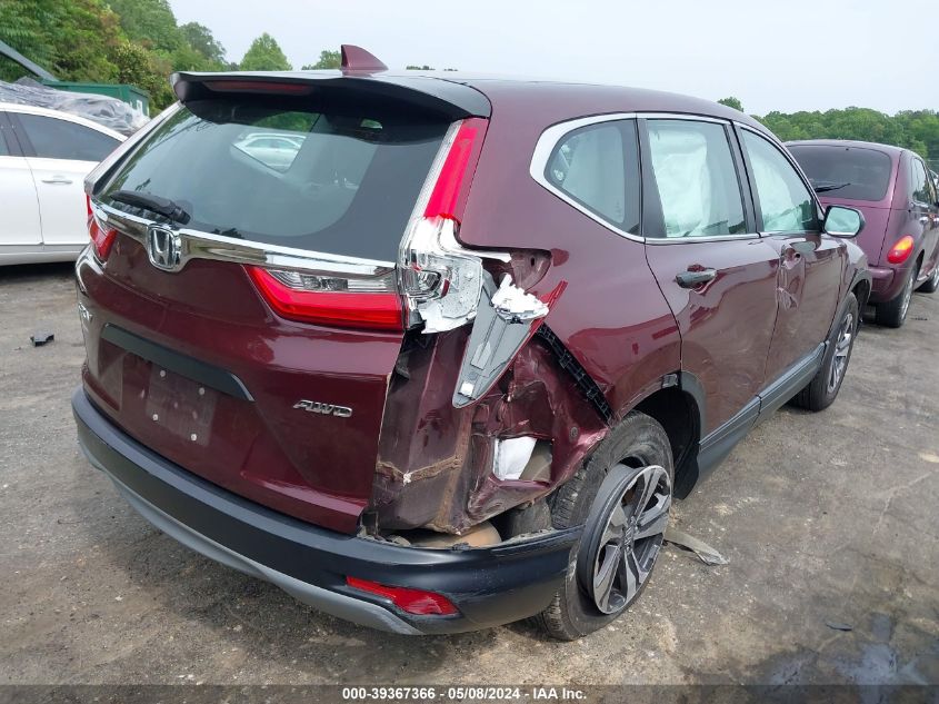 2019 Honda Cr-V Lx VIN: 5J6RW6H36KL002838 Lot: 39367366