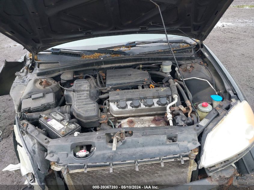 2003 Honda Civic Lx VIN: 2HGES166X3H563415 Lot: 39367393