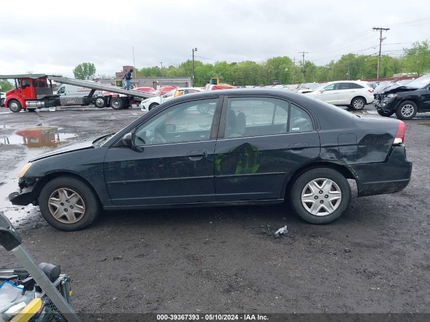 2003 Honda Civic Lx VIN: 2HGES166X3H563415 Lot: 39367393