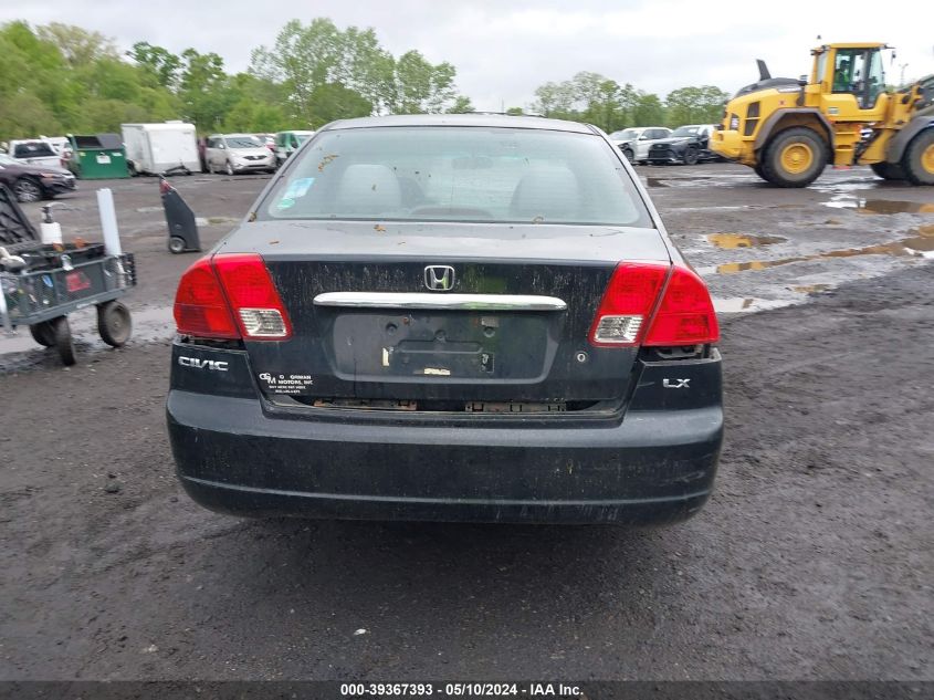 2003 Honda Civic Lx VIN: 2HGES166X3H563415 Lot: 39367393