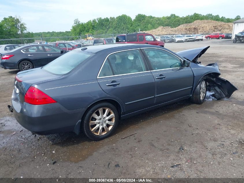 2007 Honda Accord 3.0 Ex VIN: 1HGCM665X7A075415 Lot: 39367436