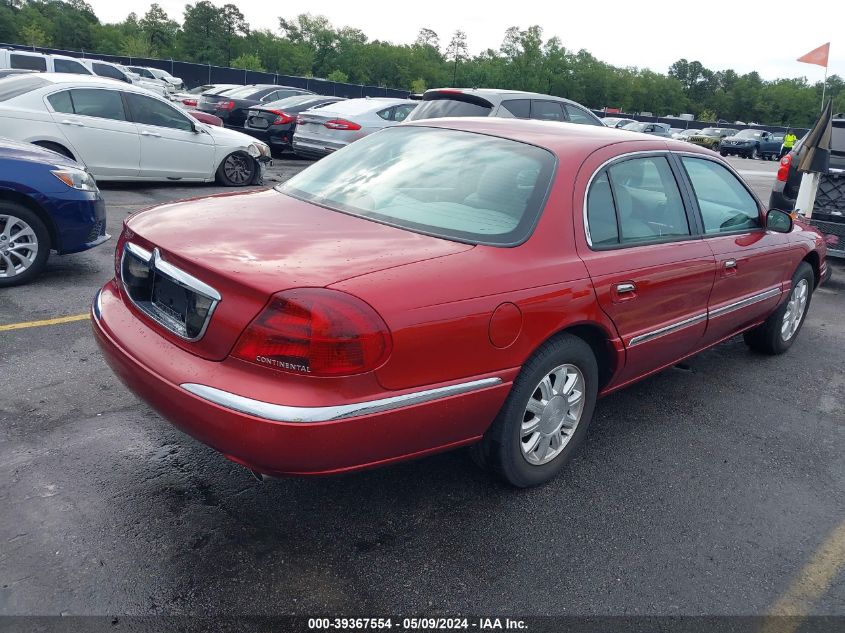 1999 Lincoln Continental VIN: 1LNHM79V9XY643953 Lot: 39367554