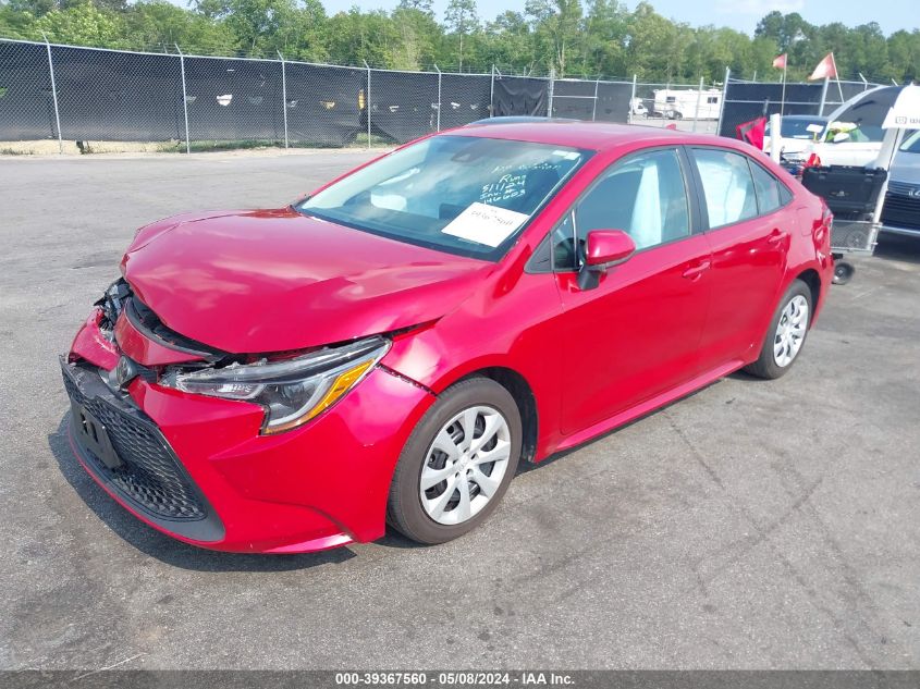 2021 Toyota Corolla Le VIN: 5YFEPMAE7MP148001 Lot: 39367560