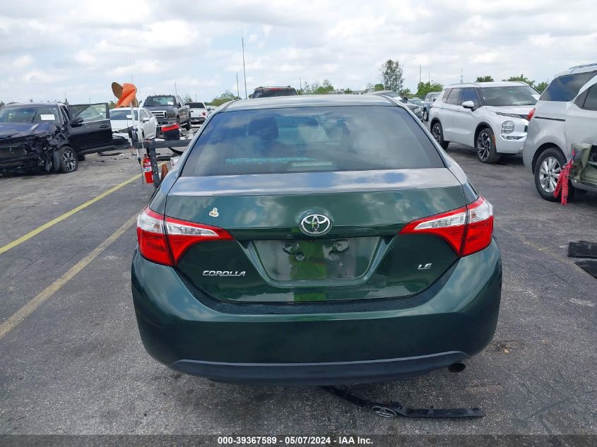 2015 Toyota Corolla Le VIN: 2T1BURHE3FC275619 Lot: 39367589