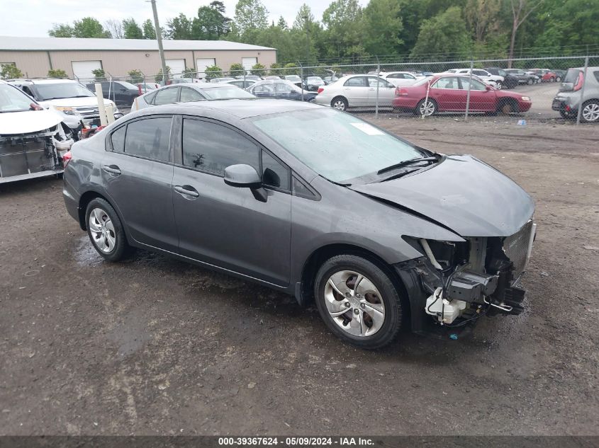 2013 Honda Civic Lx VIN: 2HGFB2F51DH589310 Lot: 39367624