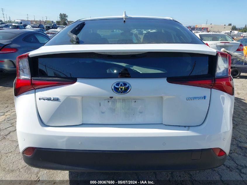 2019 Toyota Prius Le VIN: JTDKARFU5K3072933 Lot: 39367650