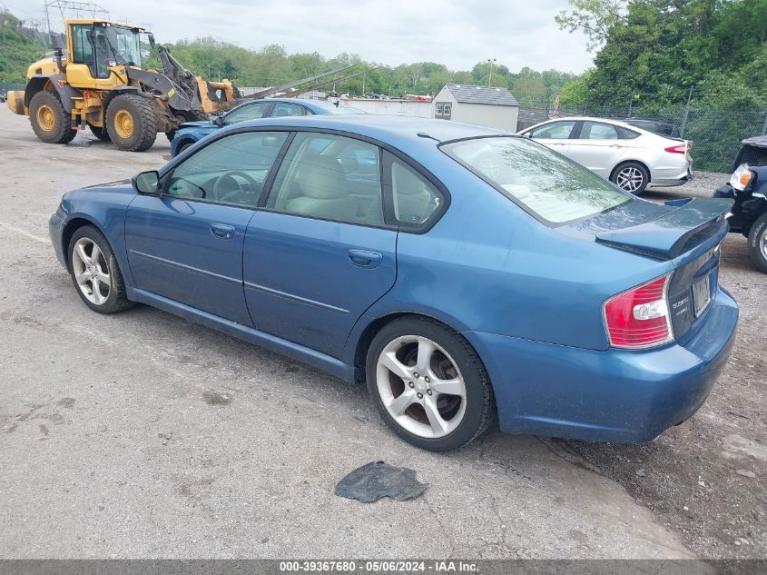 2007 Subaru Legacy 2.5I VIN: 4S3BL616677204003 Lot: 39367680