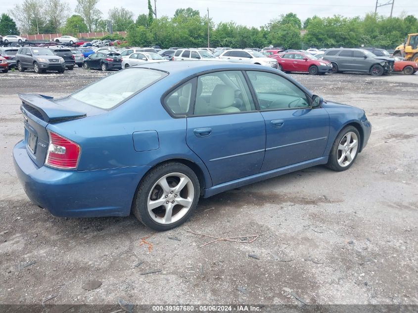 2007 Subaru Legacy 2.5I VIN: 4S3BL616677204003 Lot: 39367680