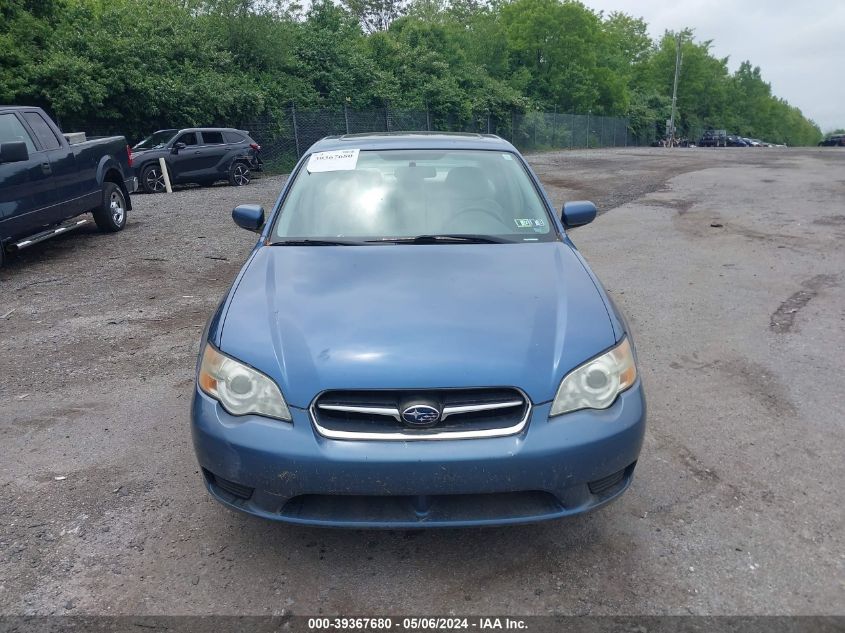 2007 Subaru Legacy 2.5I VIN: 4S3BL616677204003 Lot: 39367680