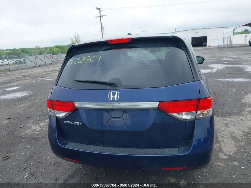 2014 Honda Odyssey Ex-L VIN: 5FNRL5H60EB002702 Lot: 39367704