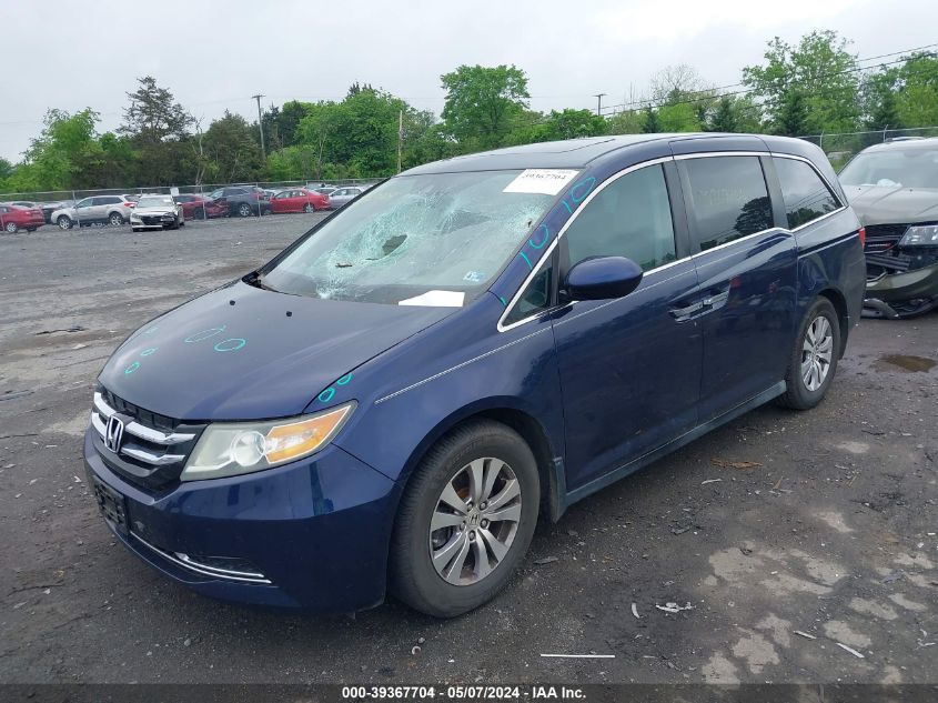 2014 Honda Odyssey Ex-L VIN: 5FNRL5H60EB002702 Lot: 39367704