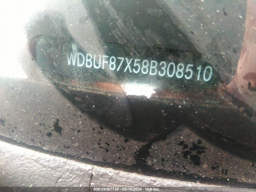 2008 Mercedes-Benz E 350 4Matic VIN: WDBUF87X58B308510 Lot: 39367730