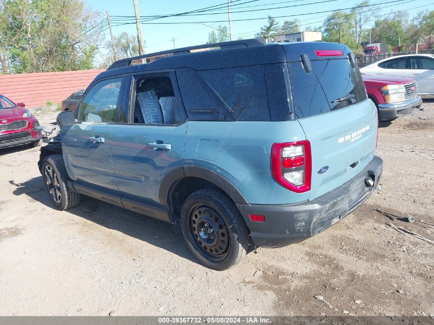 2021 Ford Bronco Sport Outer Banks VIN: 3FMCR9C61MRA14238 Lot: 39367732