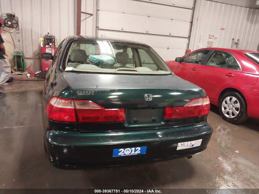 1998 Honda Accord Lx VIN: 1HGCG5643WA060164 Lot: 39367751