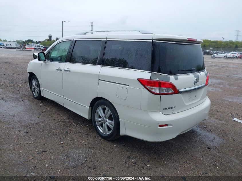 2011 Nissan Quest Sl VIN: JN8AE2KP7B9006196 Lot: 39367756