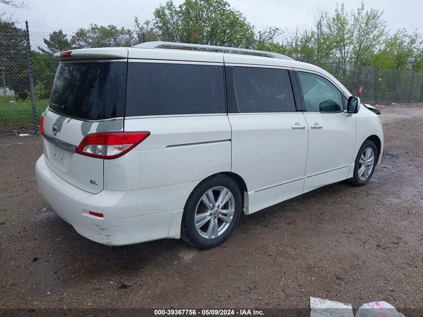 2011 Nissan Quest Sl VIN: JN8AE2KP7B9006196 Lot: 39367756