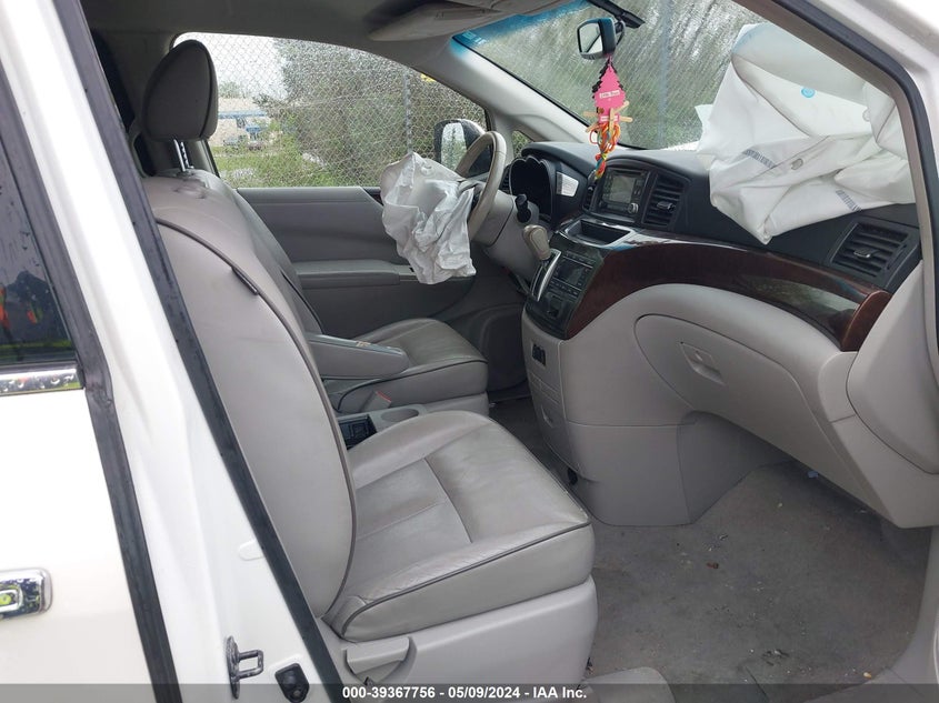 2011 Nissan Quest Sl VIN: JN8AE2KP7B9006196 Lot: 39367756