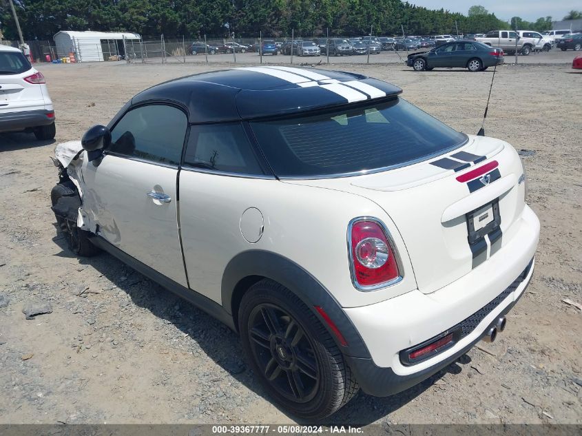 2012 Mini Cooper S VIN: WMWSX3C54CT408059 Lot: 39367777