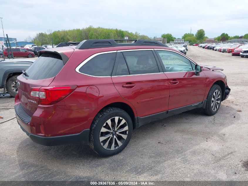 2015 Subaru Outback 2.5I Limited VIN: 4S4BSBNC4F3353913 Lot: 39367835