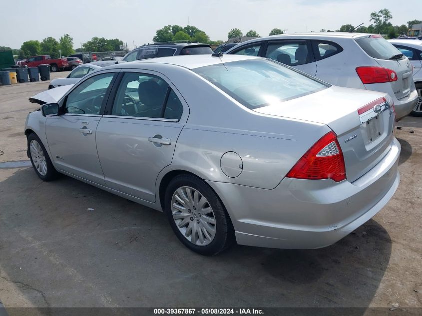 2010 Ford Fusion Hybrid VIN: 3FADP0L3XAR267513 Lot: 39367867