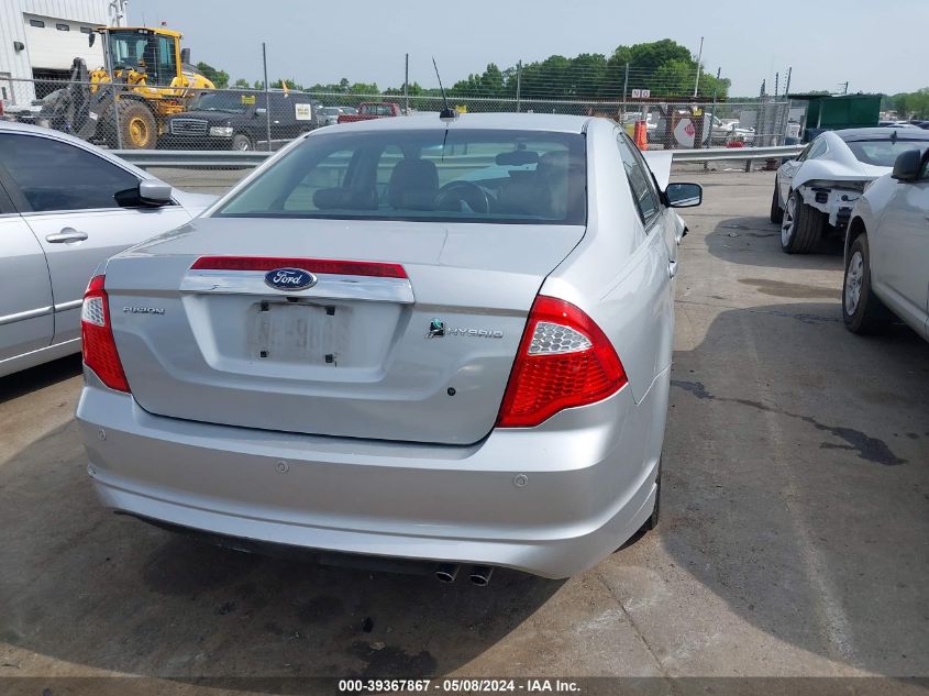 2010 Ford Fusion Hybrid VIN: 3FADP0L3XAR267513 Lot: 39367867