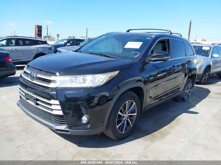 2019 Toyota Highlander Xle VIN: 5TDKZRFH9KS569736 Lot: 39367890