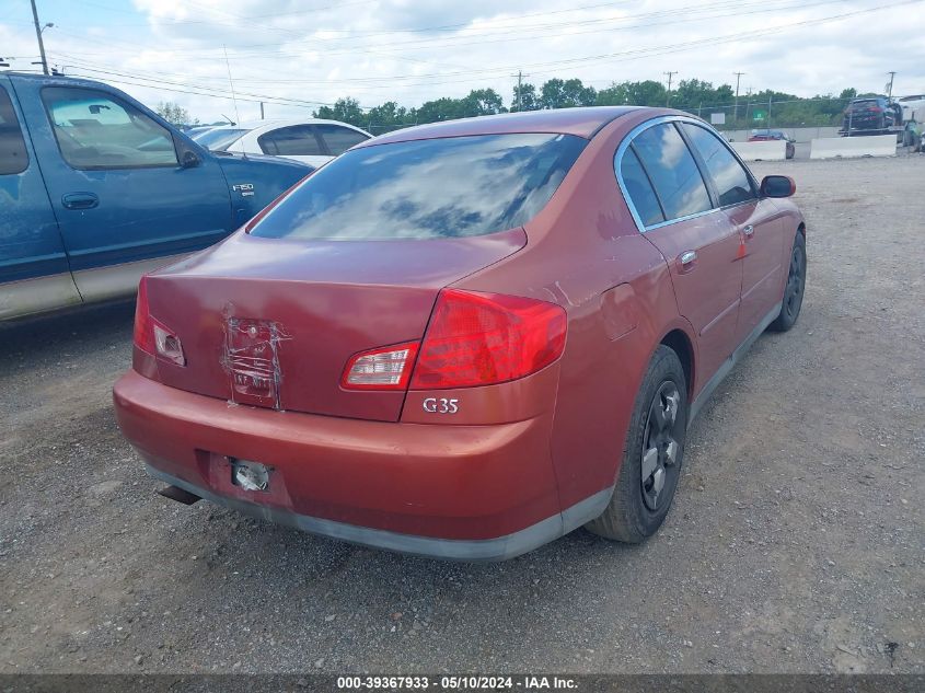 2003 Infiniti G35 Base W/6 Speed Manual VIN: JNKCV51E43M008247 Lot: 39367933