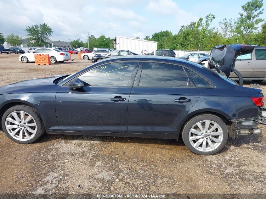 2017 Audi A4 2.0T Ultra Premium VIN: WAUGMAF48HN072319 Lot: 39367965