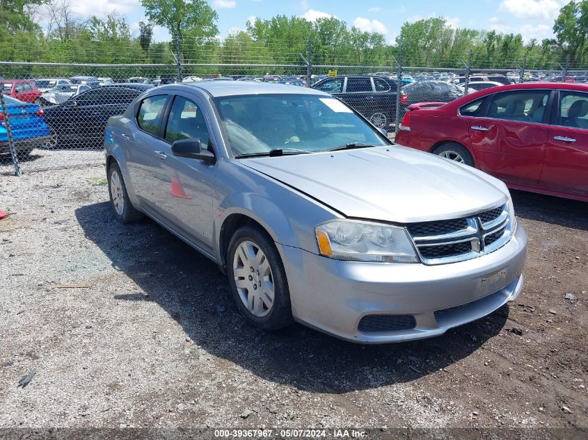 2013 Dodge Avenger Se VIN: 1C3CDZAB3DN711792 Lot: 39367967