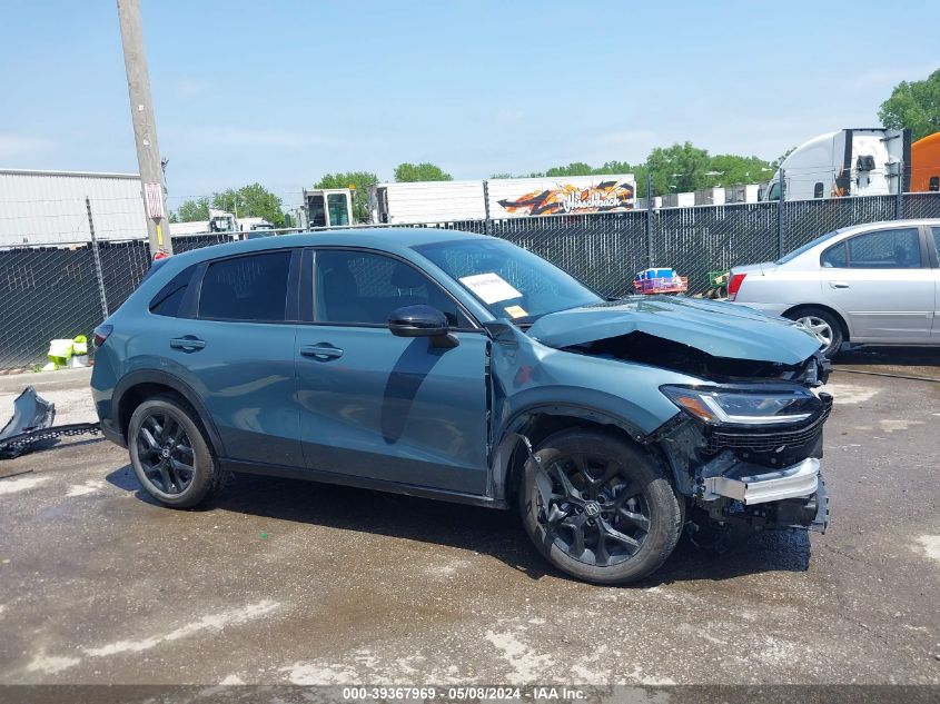 2024 Honda Hr-V Awd Sport/Awd Sport W/O Bsi VIN: 3CZRZ2H54RM744990 Lot: 39367969