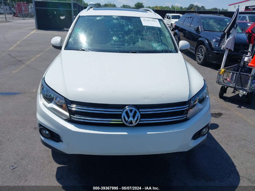 2013 Volkswagen Tiguan Se VIN: WVGAV3AX3DW570673 Lot: 39367995