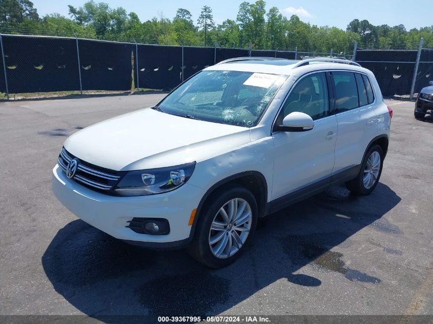 2013 Volkswagen Tiguan Se VIN: WVGAV3AX3DW570673 Lot: 39367995