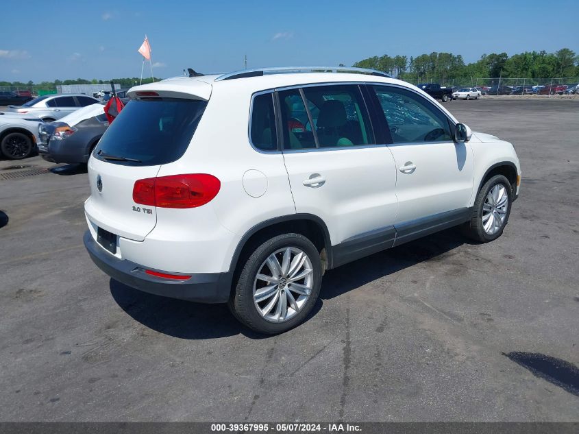 2013 Volkswagen Tiguan Se VIN: WVGAV3AX3DW570673 Lot: 39367995