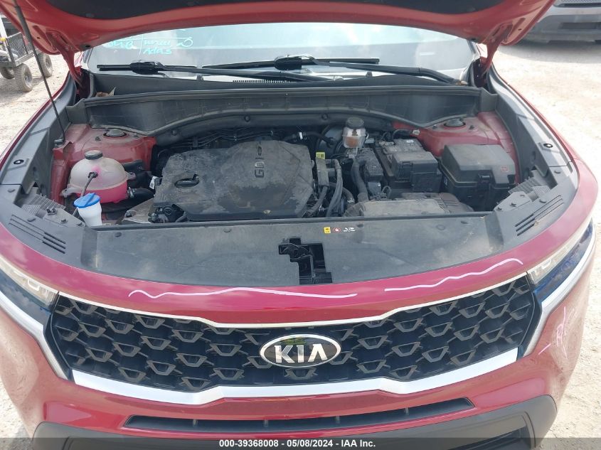 2021 Kia Sorento Lx VIN: 5XYRG4LC8MG056722 Lot: 39368008