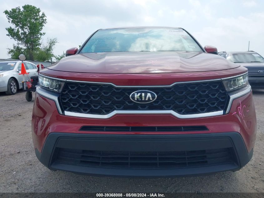 2021 Kia Sorento Lx VIN: 5XYRG4LC8MG056722 Lot: 39368008