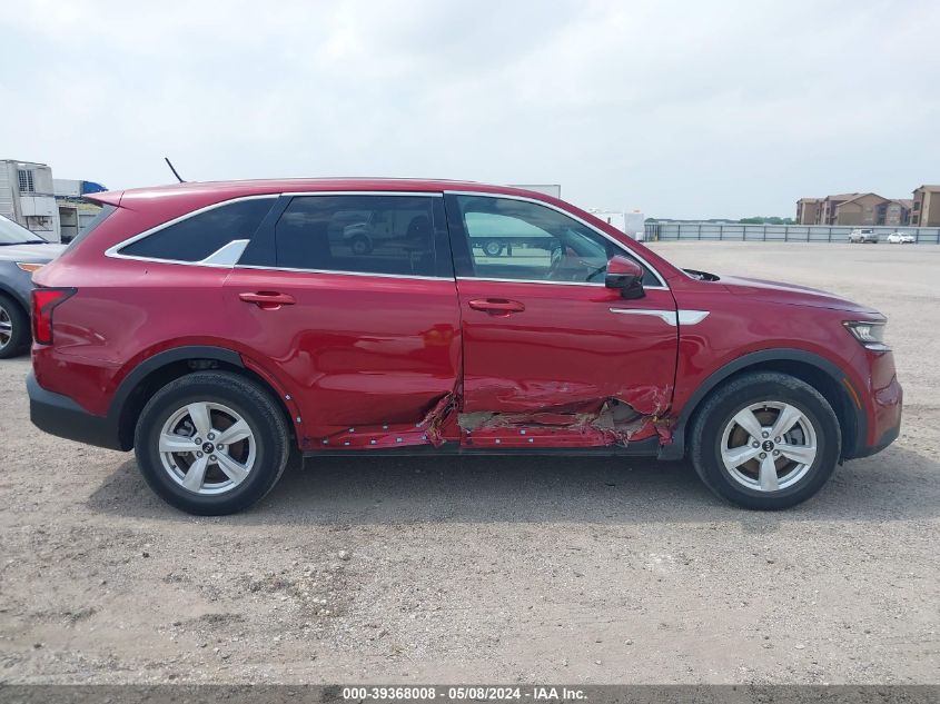 2021 Kia Sorento Lx VIN: 5XYRG4LC8MG056722 Lot: 39368008