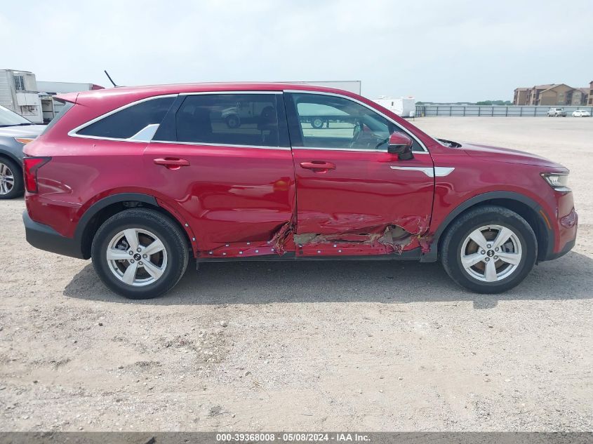 2021 Kia Sorento Lx VIN: 5XYRG4LC8MG056722 Lot: 39368008
