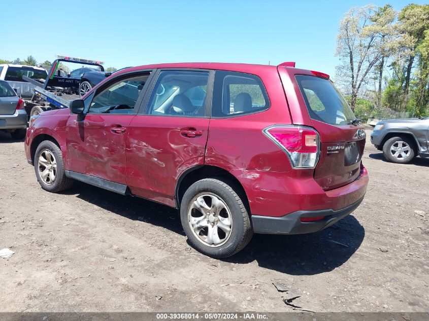 2017 Subaru Forester 2.5I VIN: JF2SJAAC7HH567731 Lot: 39368014