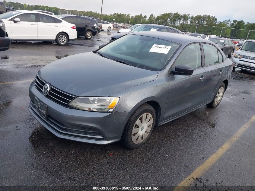 2015 Volkswagen Jetta 2.0L S VIN: 3VW1K7AJ7FM306274 Lot: 39368015