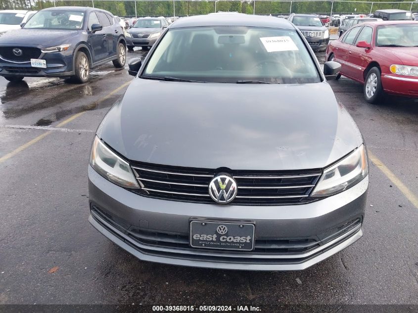 2015 Volkswagen Jetta 2.0L S VIN: 3VW1K7AJ7FM306274 Lot: 39368015