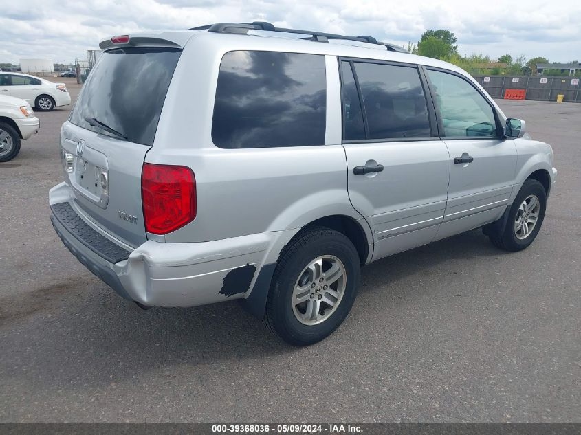 2005 Honda Pilot Ex VIN: 5FNYF18495B059362 Lot: 39368036